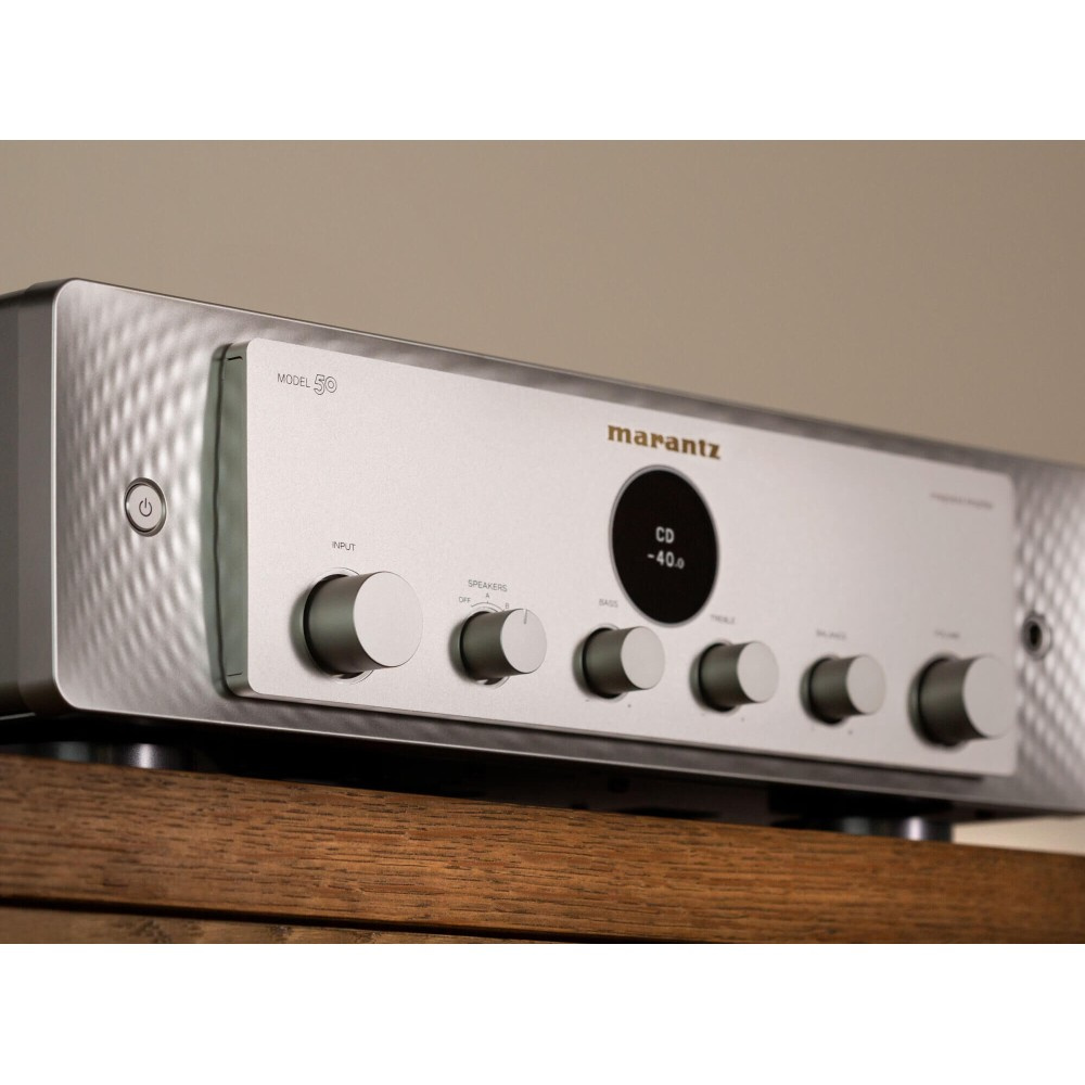 Marantz Model 50 stereoforstærker med RIAA, sølv