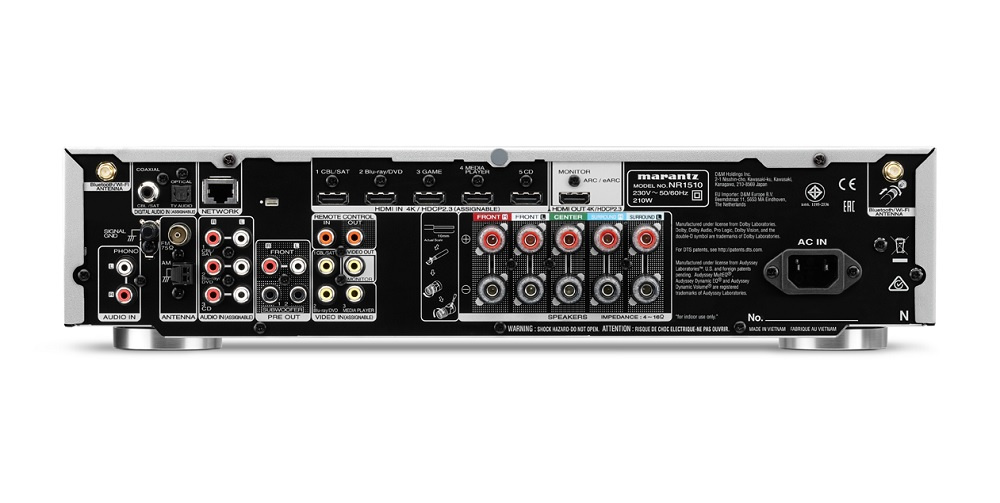 Marantz NR1510 hemmabioförstärkare, silver