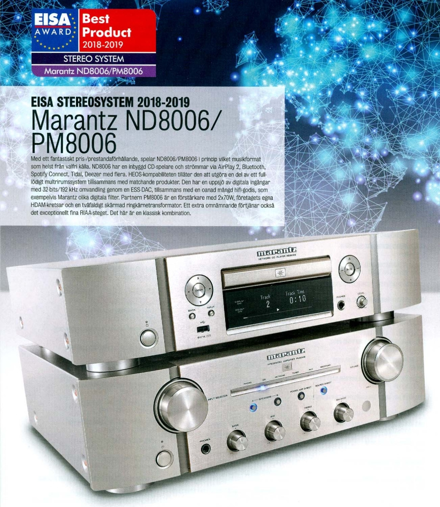 Marantz PM8006, förstärkare silver