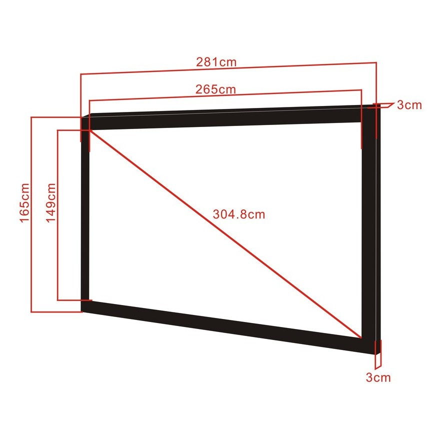 Multibrackets M Framed Projection Screen Deluxe 120