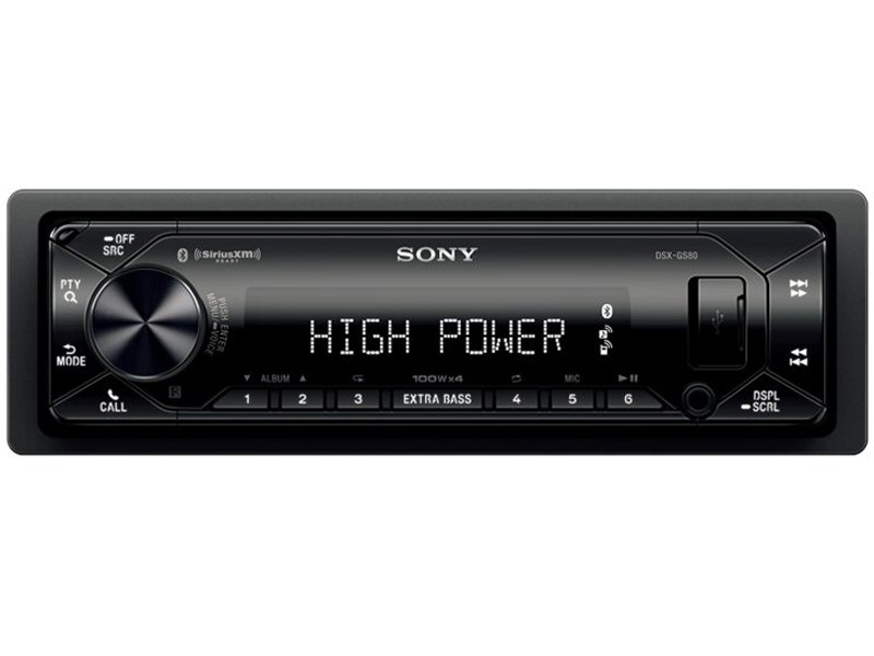 Sony DSX-GS80, bilstereo med Bluetooth och 3 par 5V lågnivåutgångar