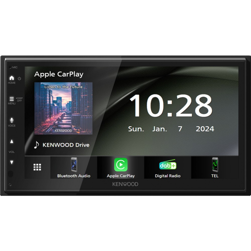 Kenwood DMX5023DABS, bilstereo med DAB, CarPlay & Android Auto