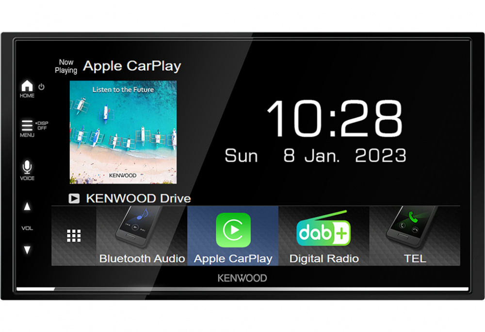 Kenwood DMX7722DABCAMPER, bilstereo til autocamper med trådløs CarPlay & Android Auto