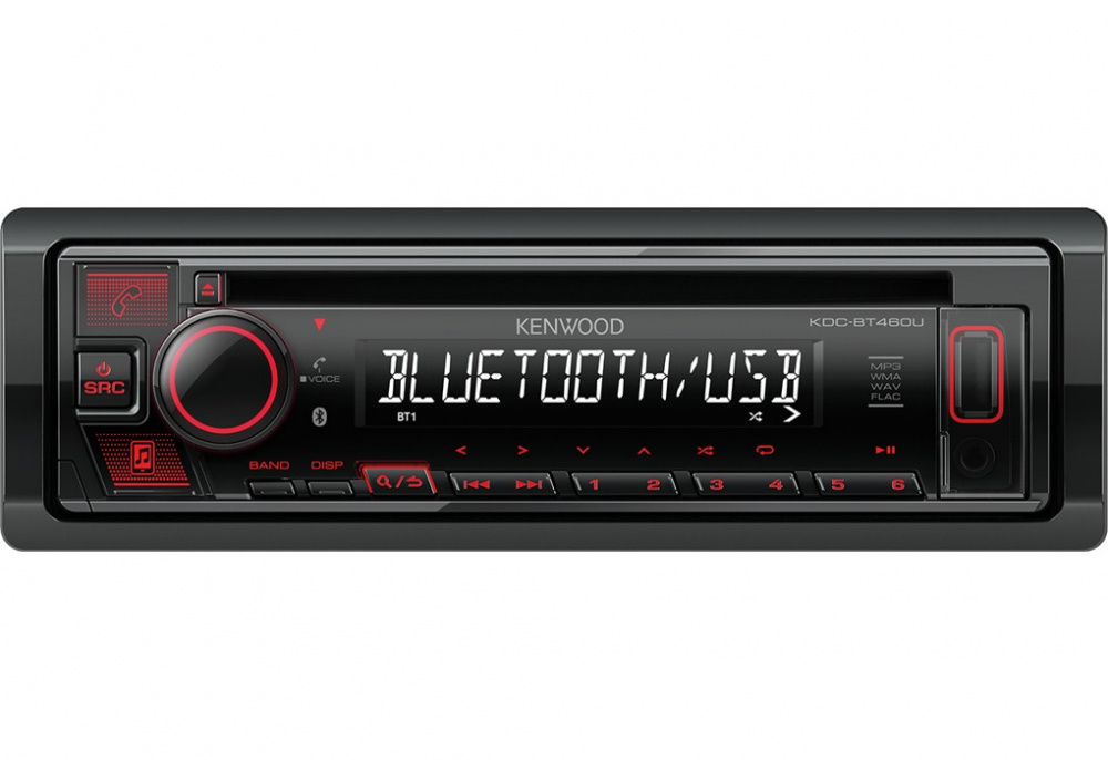 Kenwood KDC-BT460U, bilstereo med Bluetooth och CD-spelare 