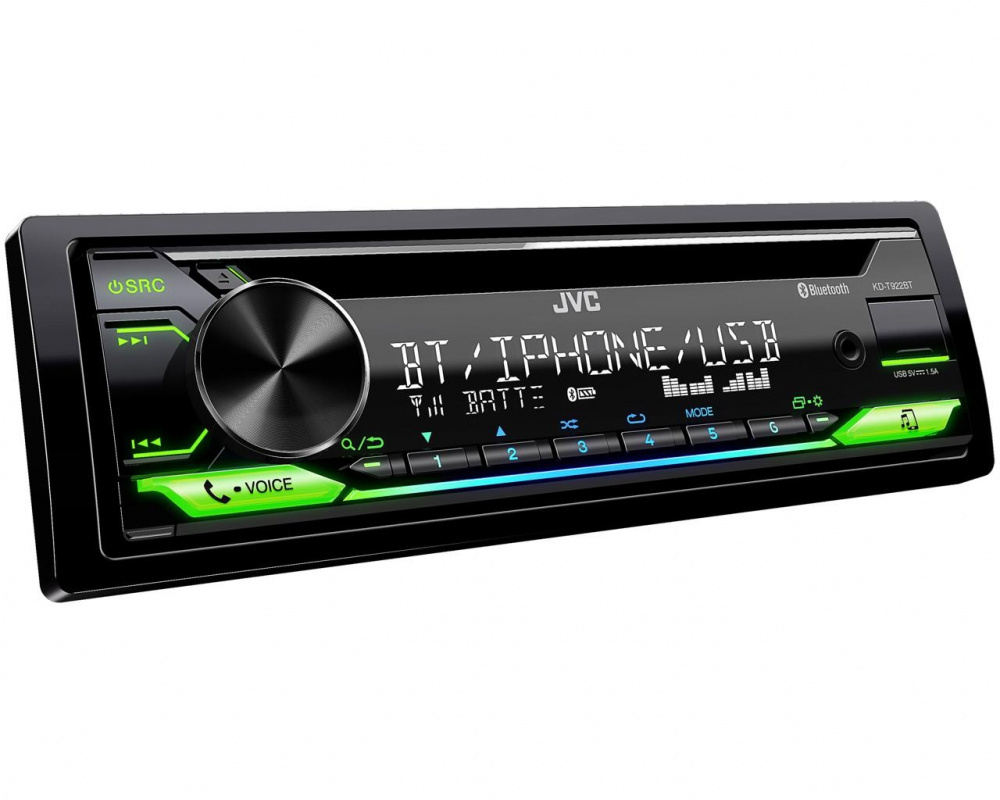 JVC KD-T922BT, bilstereo med Bluetooth och handsfree