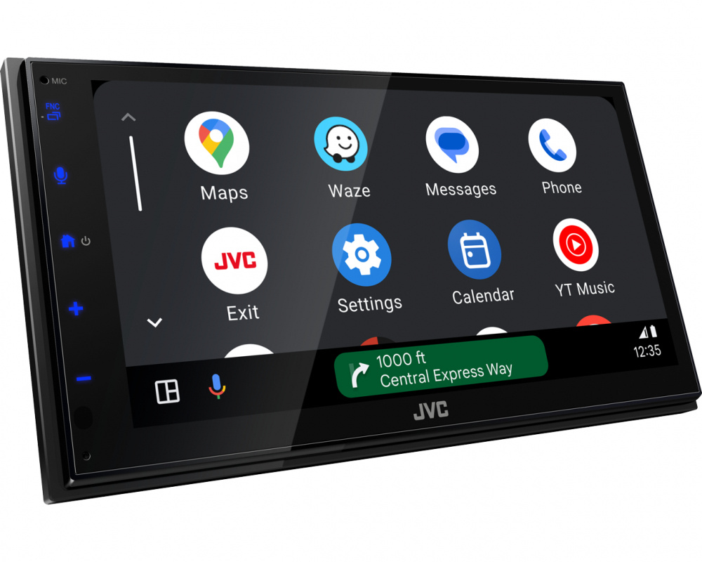 JVC KW-M593BT, bilstereo med CarPlay, Android Auto og 2+1 par lavniveau