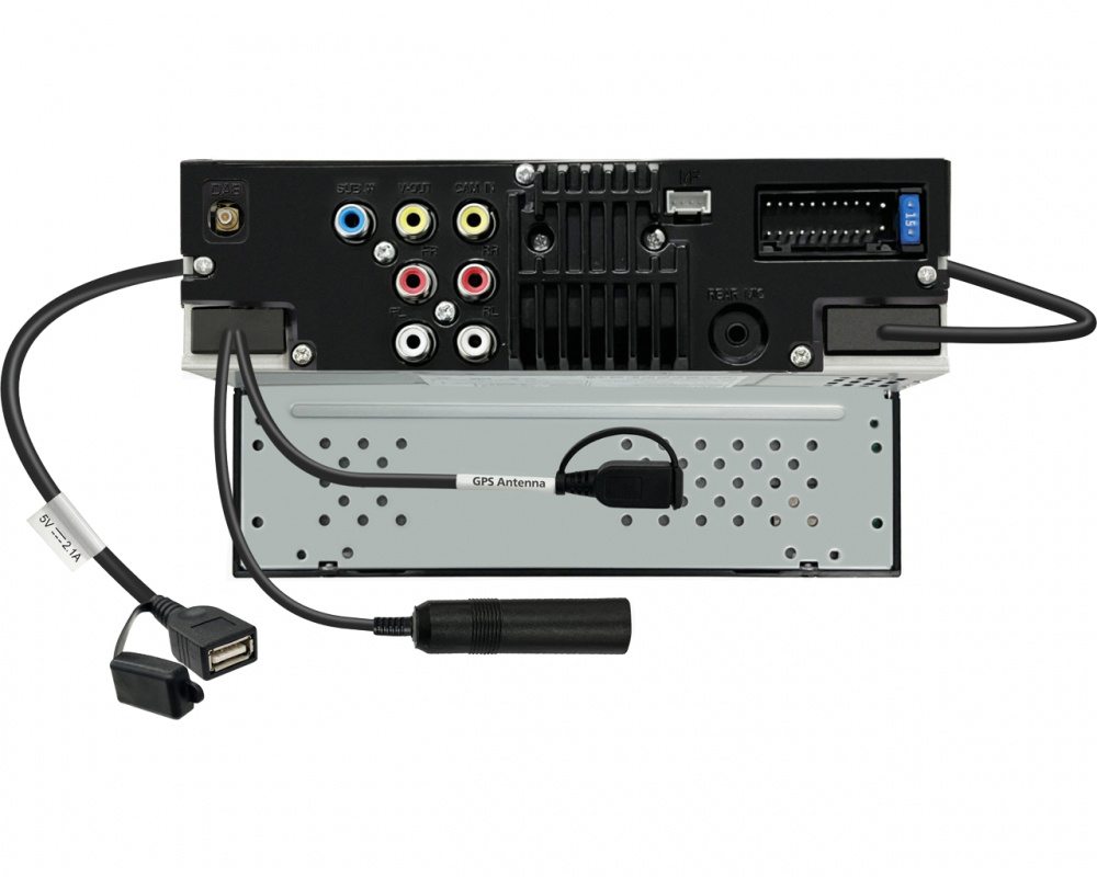 JVC KW-M595DBT, bilstereo med DAB, CarPlay, Android Auto og 2+1 par lavniveau