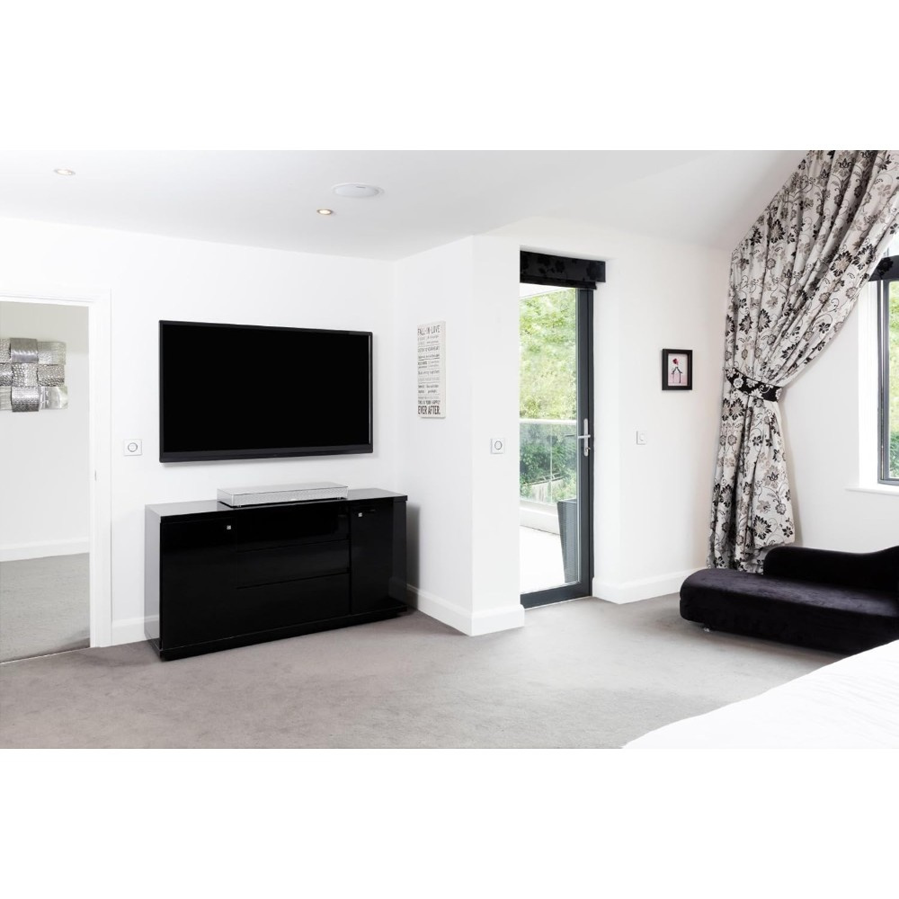 Canton DM 75 Sølv, aktiv TV-højttaler med indbygget bas