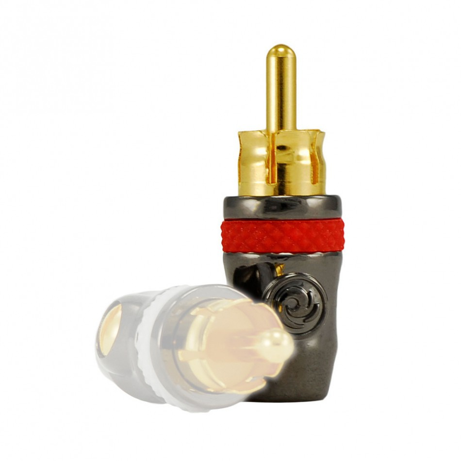 Planet Waves HD-RCA, loddefrit RCA-stik, rød, stk.