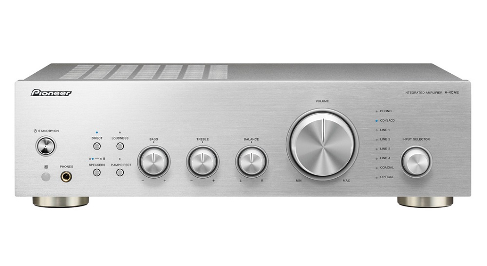 Pioneer A-40AE förstärkare med DAC, silver