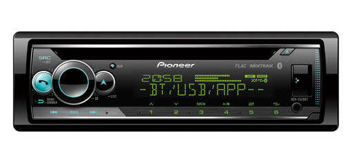 Pioneer DEH-S520BT, bilstereo med Bluetooth och 3x lågnivå
