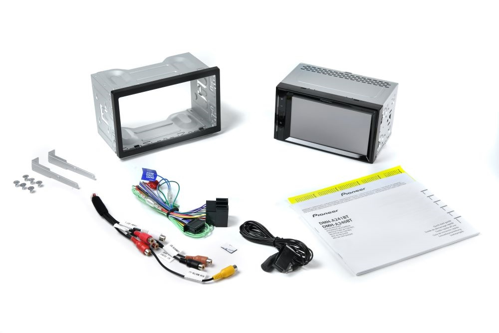 Pioneer DMH-A240BT, bilstereo med Bluetooth och 3 par lågnivå