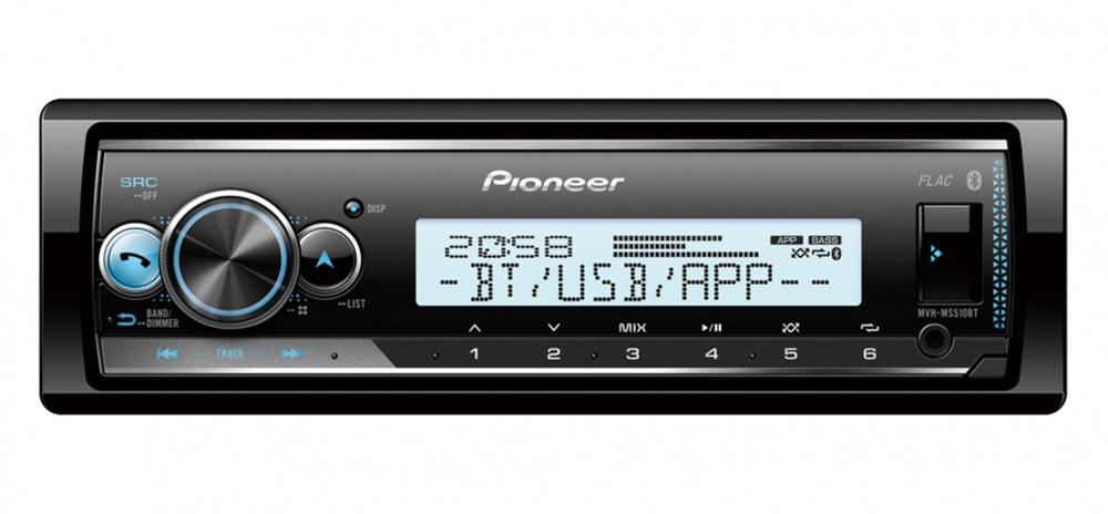 Pioneer MVH-MS510BT, marinstereo med Bluetooth