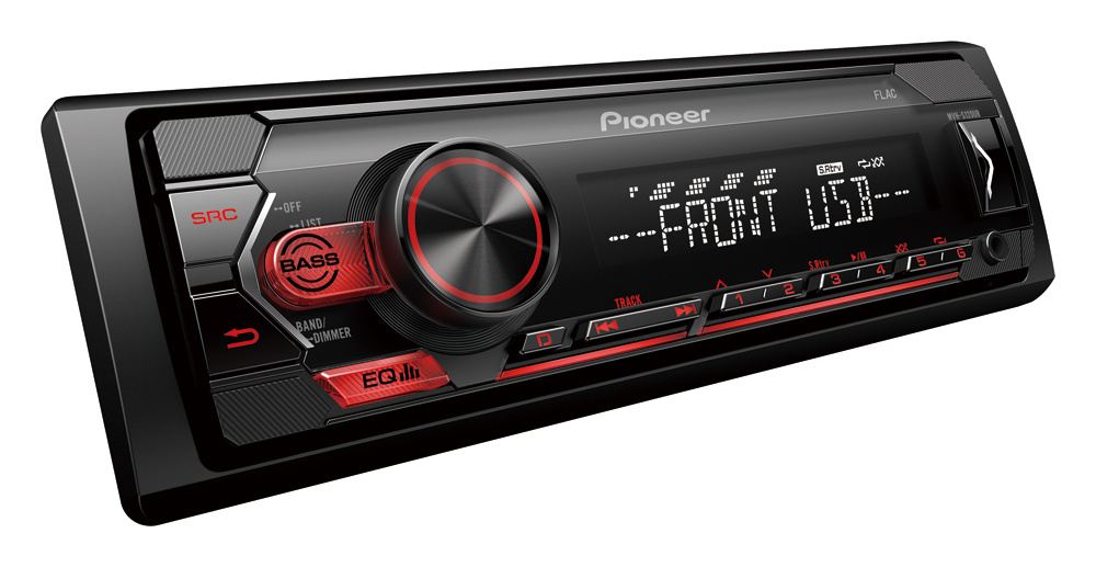 Pioneer MVH-S120UB, bilradio med AUX och USB