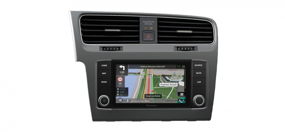 Pioneer Navgate EVO Komplett multimedia system anpassat för VW Polo (6C)