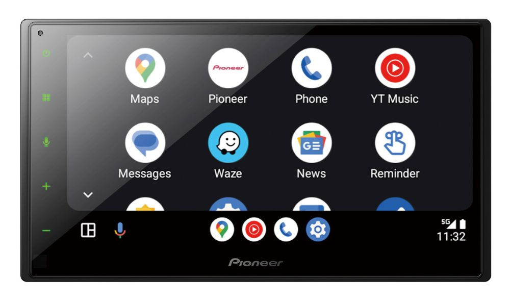 Pioneer SPH-DA150BT, bilstereo med CarPlay, Android Auto og Bluetooth