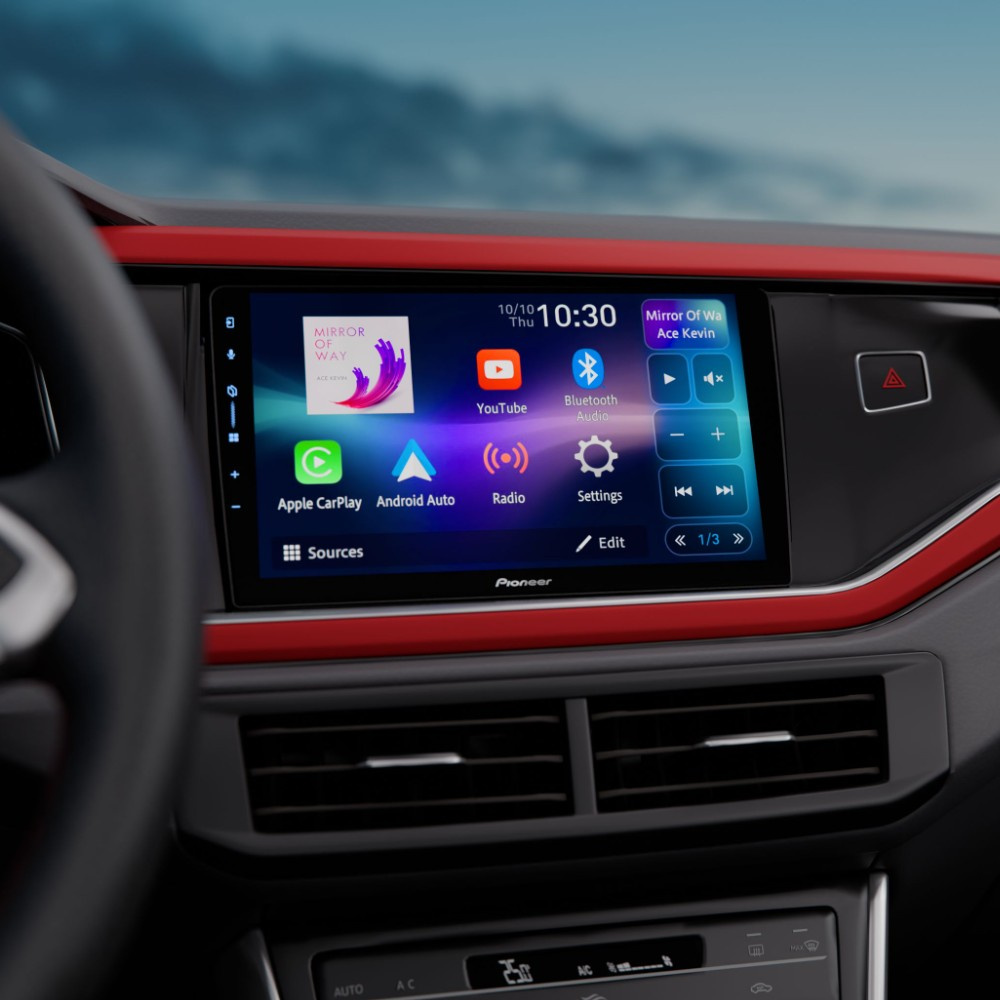 Pioneer SPH-PF97BT, 9-tommer bilstereo med trådløs CarPlay/Android Auto