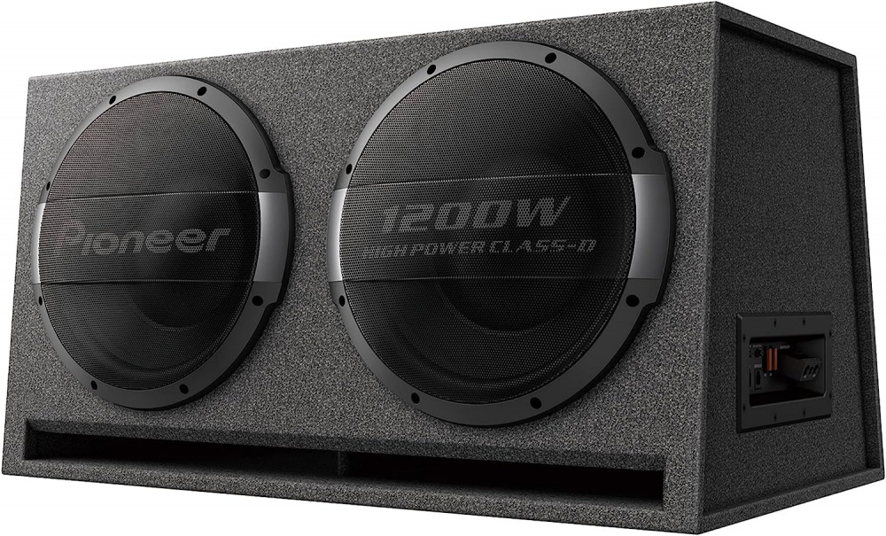 Pioneer TS-WX1220AH, aktiv portet 2x12 tommer basboks 600W RMS