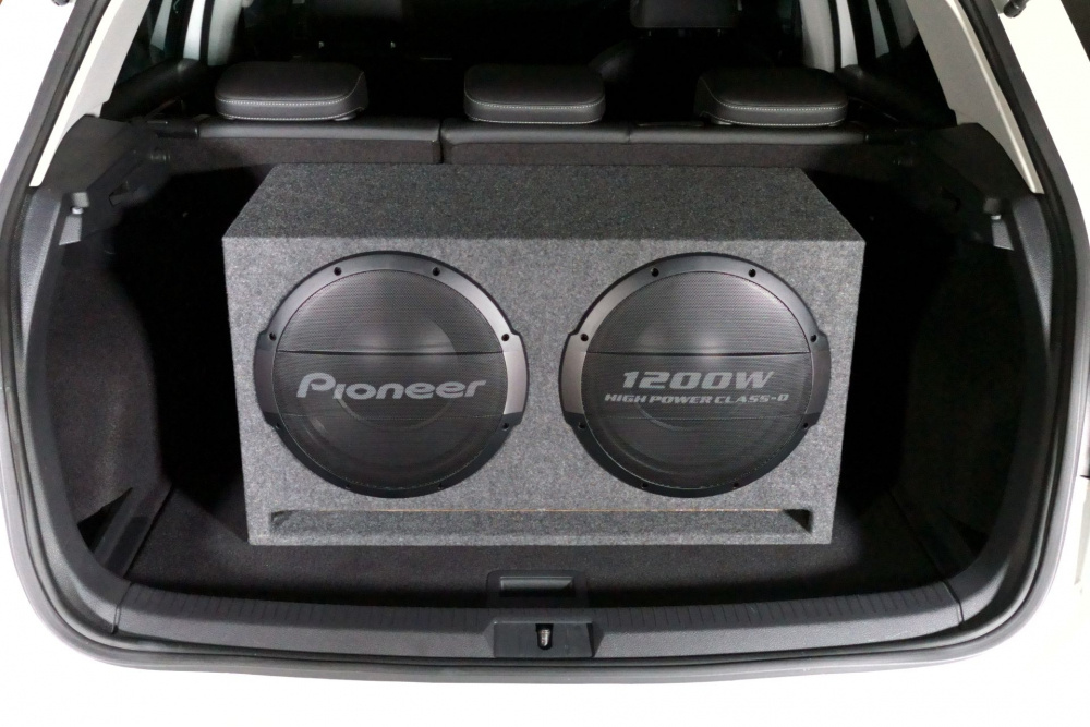 Pioneer TS-WX1220AH, aktiv portet 2x12 tommer basboks 600W RMS