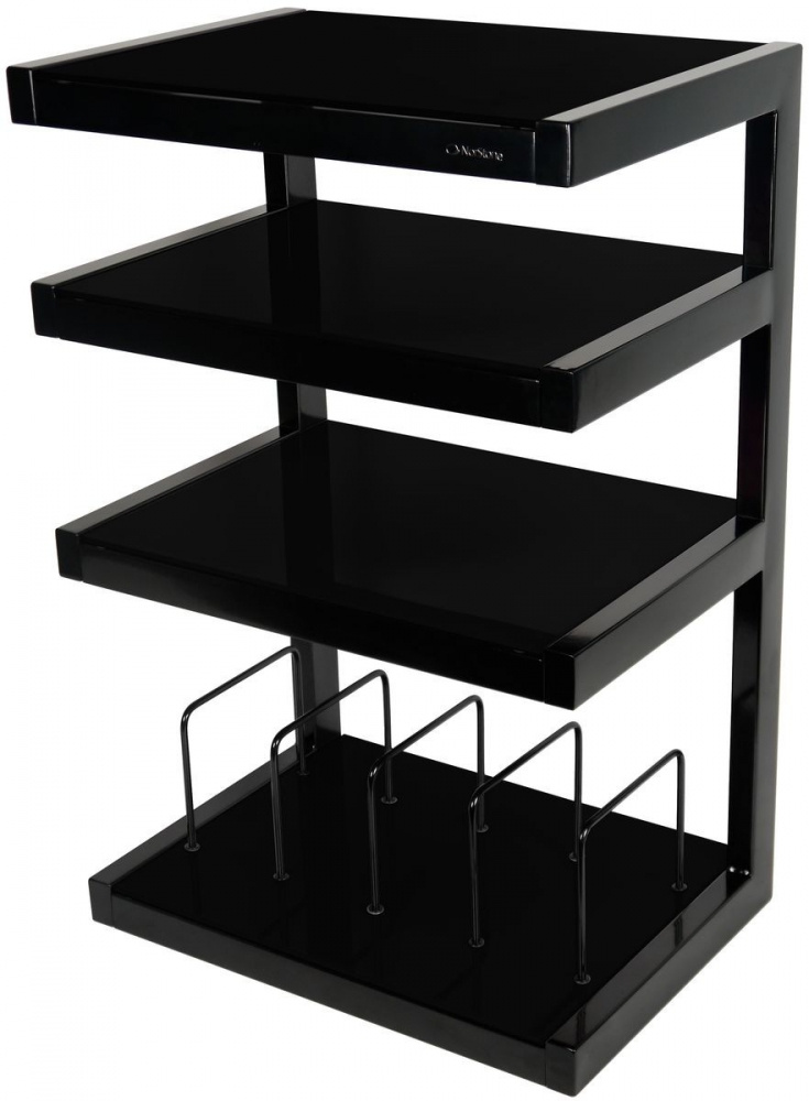 Norstone Esse Hifi Vinyl, svart stereobänk