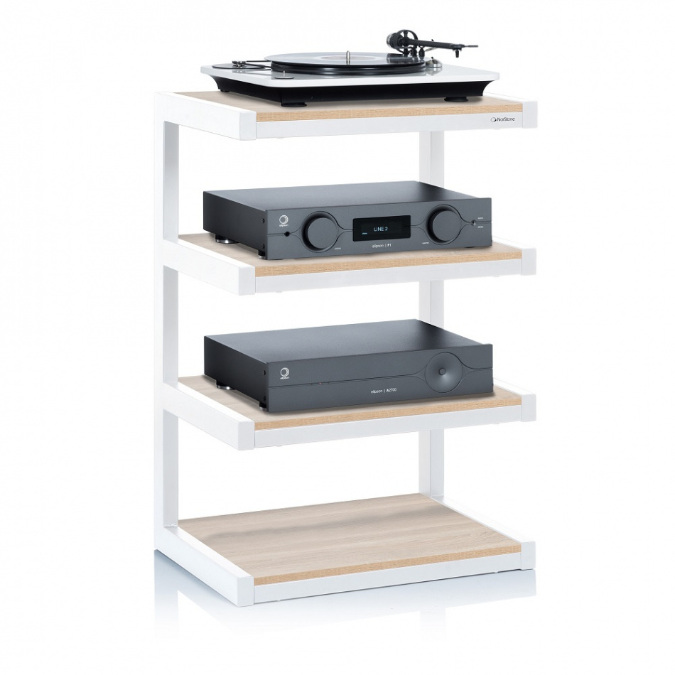 Norstone Esse Hifi, Hifi-rack vit/ek