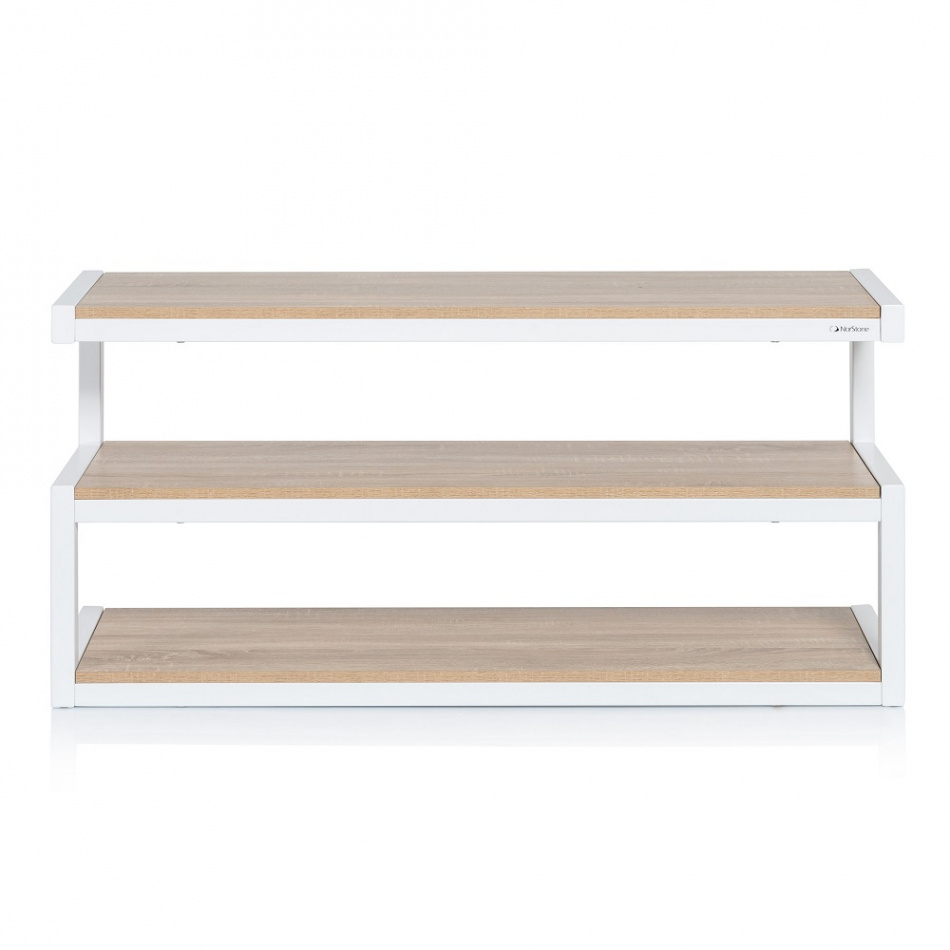 Norstone Esse, mediabänk vit/ek