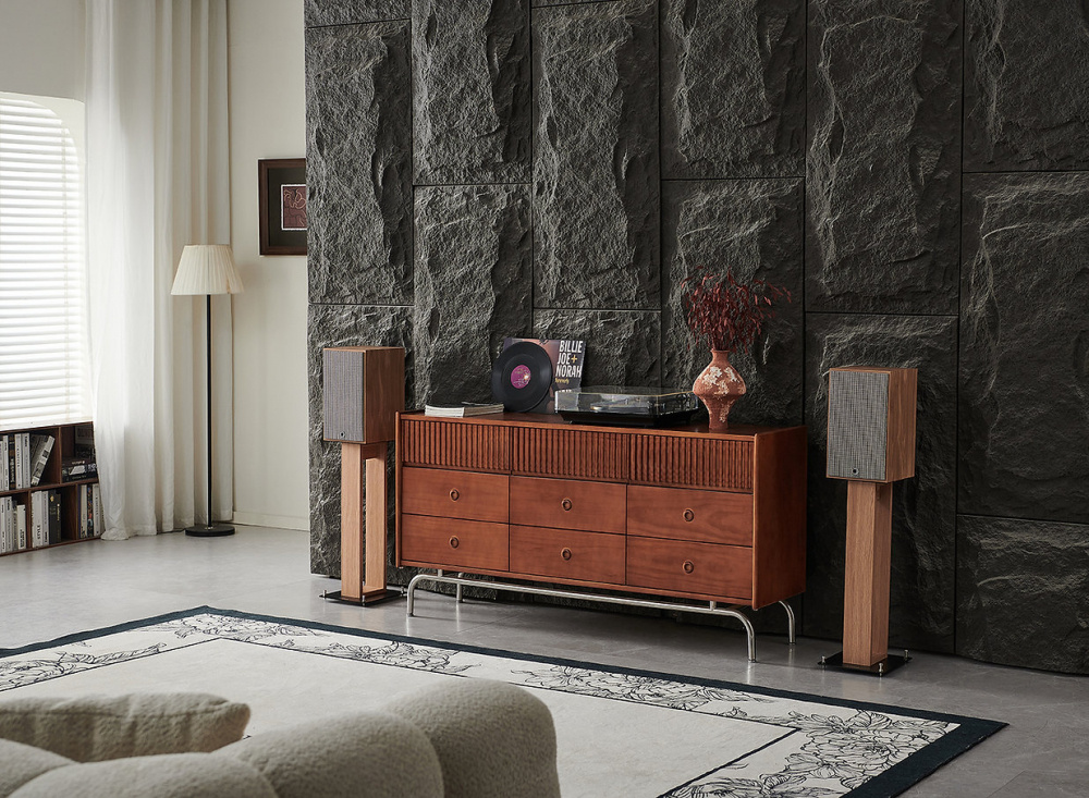 Norstone Alva Plus Højttalerstativ, lys eg