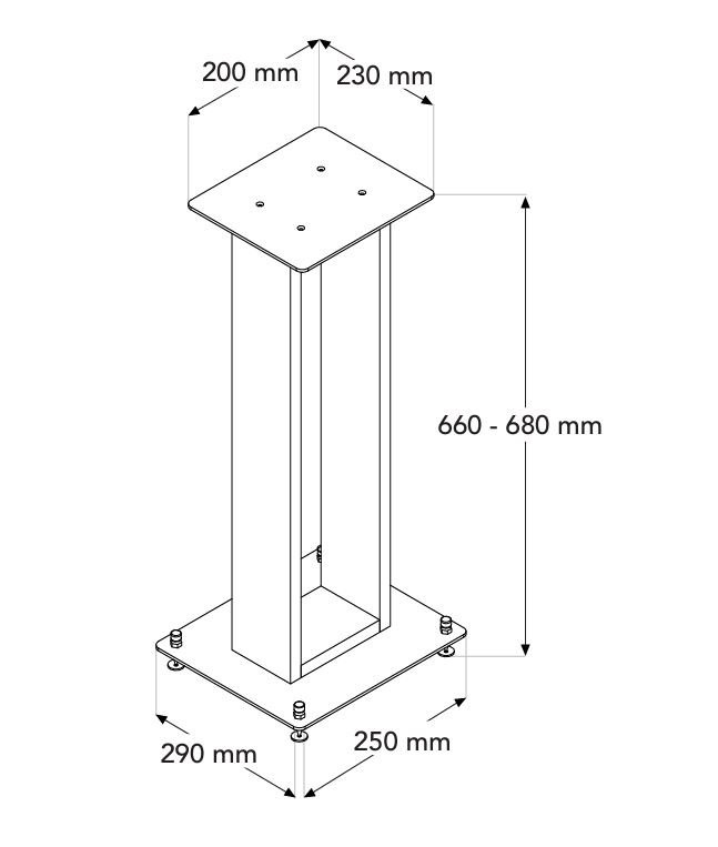 Norstone Alva Plus højttalerstativ, valnød
