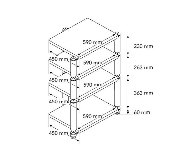 Norstone Copenhagen Base bundhylde, eg
