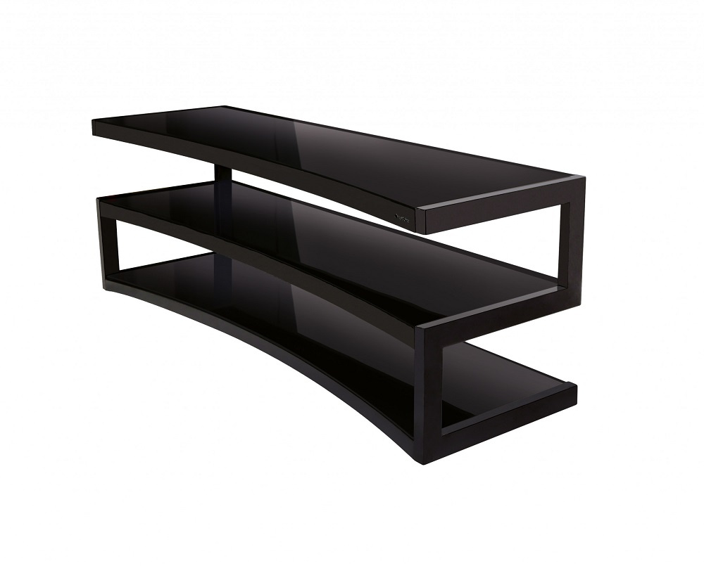 Norstone Esse Curve, mediabänk satin svart