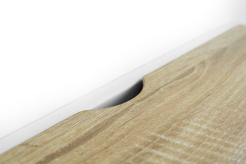 Norstone Esse WS væghylde til pladespiller, sort/sort glas