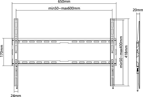 Norstone FIX 3780 TILT, väggfäste för TV