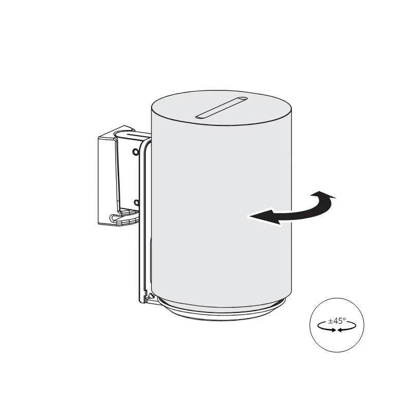 Norstone Sonos Era 100 WM vippe vægbeslag, sort 