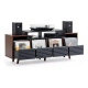 NorStone Oslo Vinyl 1600 mediebænk sort/valnød NorStone Oslo Vinyl 1600 mediebænk sort/valnød