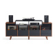 NorStone Oslo Vinyl 1600 mediebænk sort/valnød NorStone Oslo Vinyl 1600 mediebænk sort/valnød