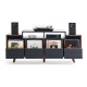 NorStone Oslo Vinyl 1600 mediebænk sort/valnød NorStone Oslo Vinyl 1600 mediebænk sort/valnød