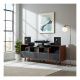 NorStone Oslo Vinyl 1600 mediebænk sort/valnød NorStone Oslo Vinyl 1600 mediebænk sort/valnød