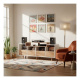 NorStone Oslo Vinyl 1600 mediabænk hvid/eg NorStone Oslo Vinyl 1600 mediabænk hvid/eg