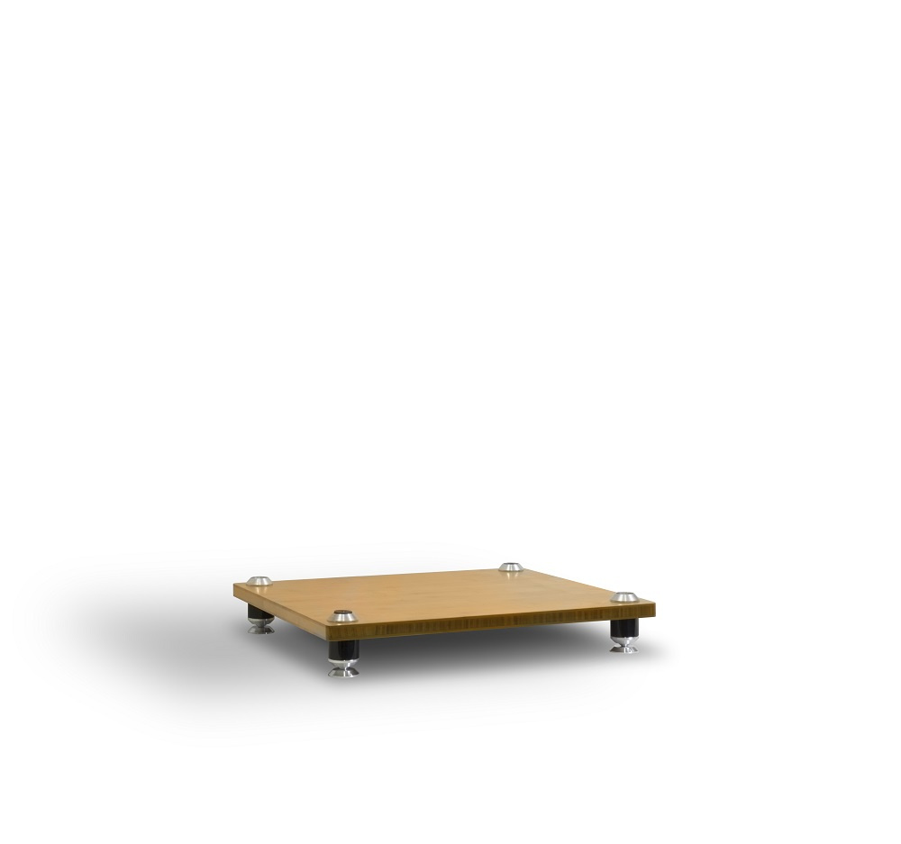 Norstone Stäbbl Hifi stereobänk, bambu med mattsvarta ben