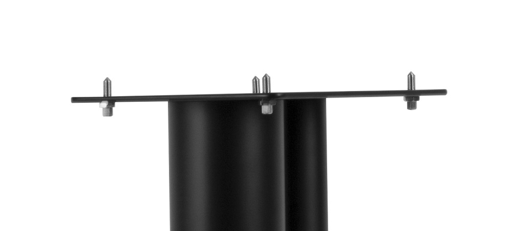 Norstone Stylum 1, högtalarstativ mattsvarta 50 cm höga