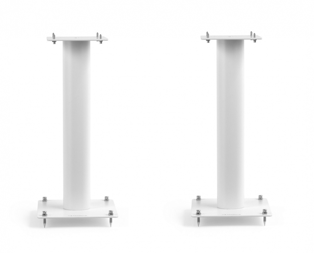 Norstone Stylum 1, högtalarstativ mattvita 50 cm höga