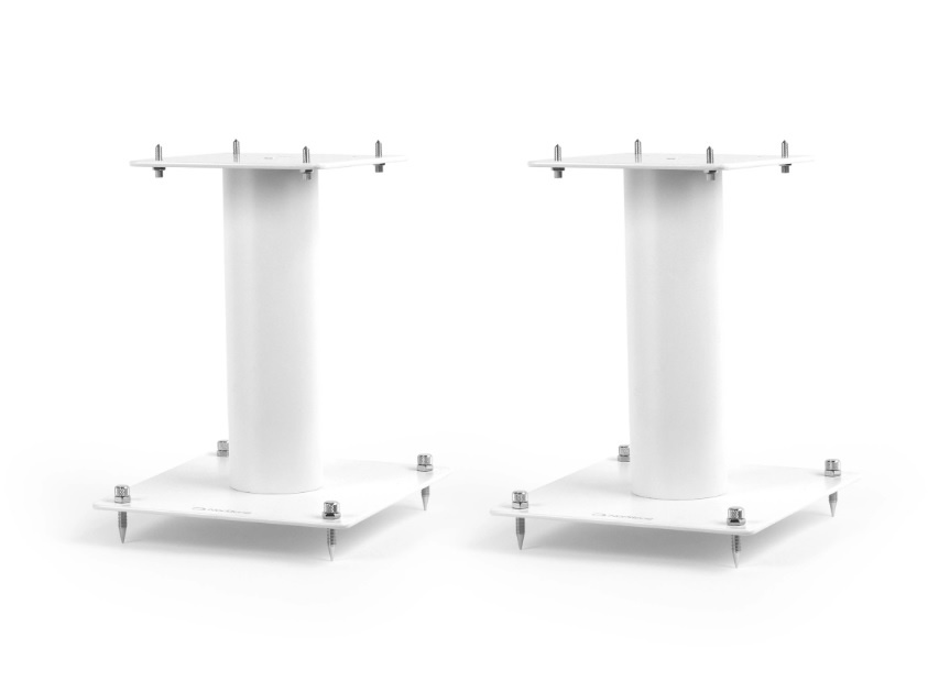 Norstone Stylum S, högtalarstativ mattvita 20 cm höga