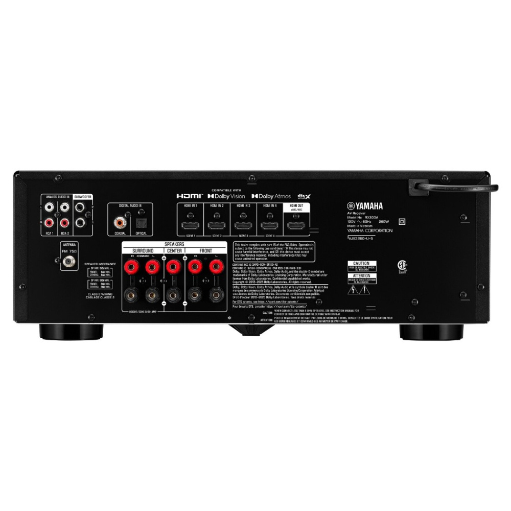 Yamaha RX300A hjemmebioforstærker, sort