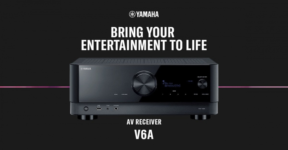 Yamaha RX-V6A hemmabioförstärkare, svart