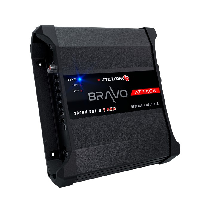 Stetsom BRAVO ATTACK 3000 1 Ohm, fuldregister monoblok