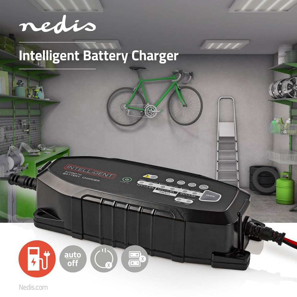 NEDIS BACCH03 intelligent batterilader, 3.8 A