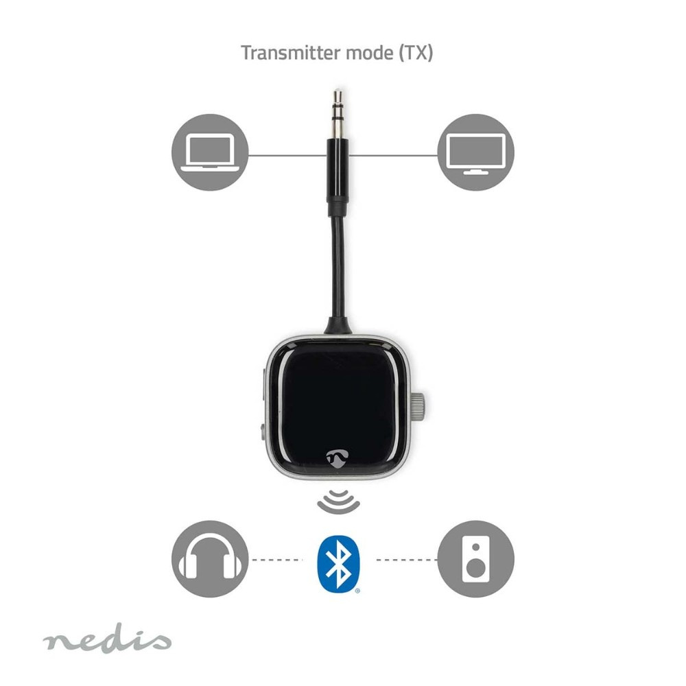 Nedis Bluetooth-sender og -modtager med display