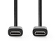 NEDIS CCGL60700 USB-C 2.0-kabel, sort, 1 meter NEDIS CCGL60700 USB-C 2.0-kabel, sort, 1 meter