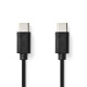 NEDIS CCGL60700 USB-C 2.0-kabel, sort, 1 meter NEDIS CCGL60700 USB-C 2.0-kabel, sort, 1 meter