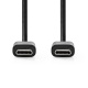 NEDIS CCGL60700 USB-C 2.0-kabel, sort, 2 meter NEDIS CCGL60700 USB-C 2.0-kabel, sort, 2 meter
